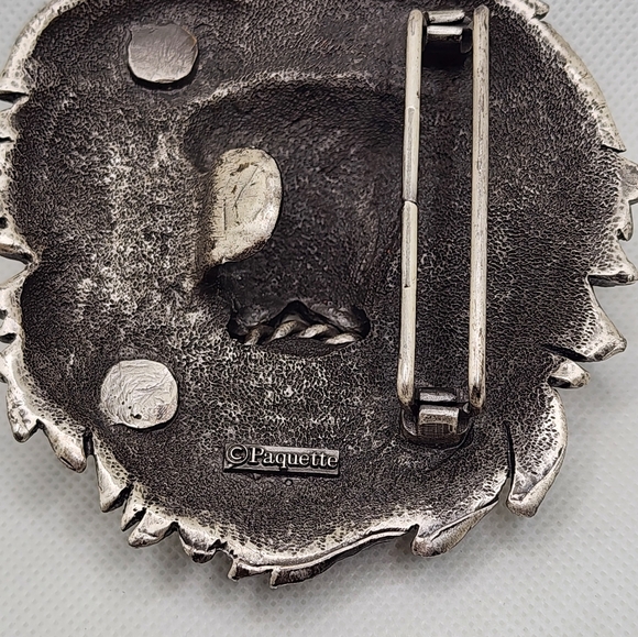 Douglas Paquette Runway 1980-90s Lion Head Buckle - Picture 2 of 6